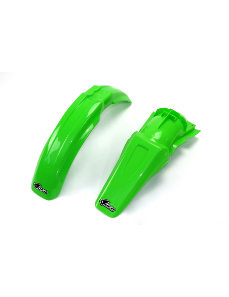 Kit Gardes boues Avant + Arrière - Origine - UFO Kawasaki 125 250 KX 1999-2002