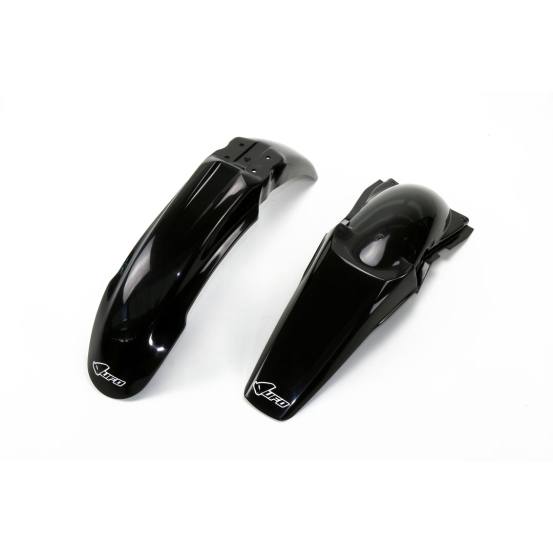 Kit Gardes boues Avant + Arrière - Noir - UFO Kawasaki 125 250 KX 2003-2008
