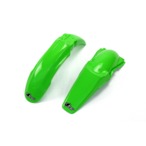 Kit Gardes boues Avant + Arrière - Origine - UFO Kawasaki 125 250 KX 2003-2008
