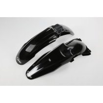 Kit Gardes boues Avant + Arrière - Noir - UFO Kawasaki 250 KX-F 2006-2008