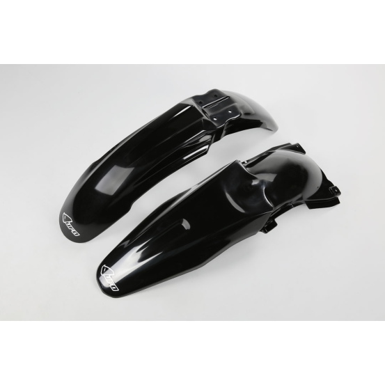 Kit Gardes boues Avant + Arrière - Noir - UFO Kawasaki 250 KX-F 2006-2008