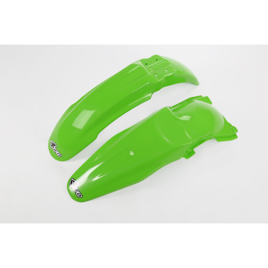 Kit Gardes boues Avant + Arrière - Origine - UFO Kawasaki 250 KX-F 2006-2008