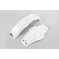 Kit Gardes boues Avant + Arrière - Blanc - UFO Kawasaki 85 KX 2000-2012