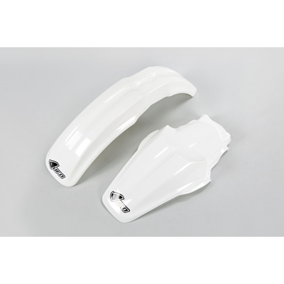 Kit Gardes boues Avant + Arrière - Blanc - UFO Kawasaki 85 KX 2000-2012