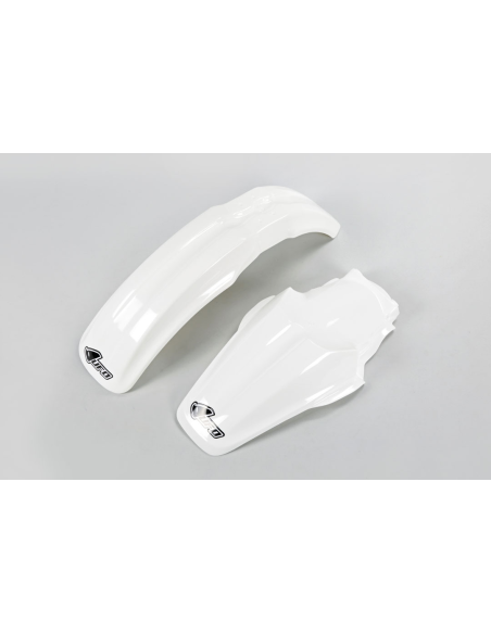 Kit Gardes boues Avant + Arrière - Blanc - UFO Kawasaki 85 KX 2000-2012