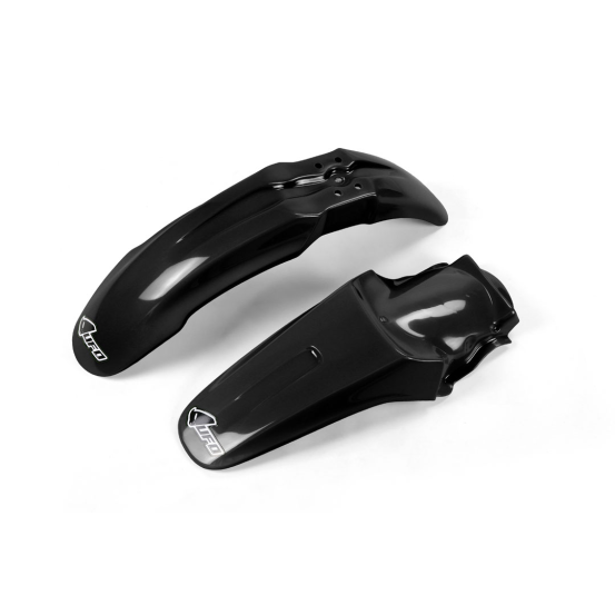 Kit Gardes boues Avant + Arrière - Noir - UFO Kawasaki 85 KX 2000-2012