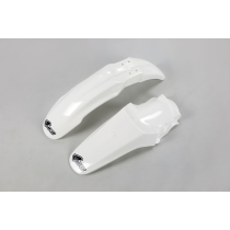 Kit Gardes boues Avant + Arrière - Blanc - UFO Kawasaki 85 KX 2000-2012