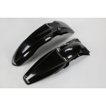 Kit Gardes boues Avant + Arrière - Noir - UFO Kawasaki 250 KX-F 2009-2012