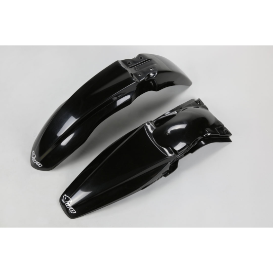Kit Gardes boues Avant + Arrière - Noir - UFO Kawasaki 250 KX-F 2009-2012