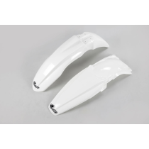 Kit Gardes boues Avant + Arrière - Blanc - UFO Kawasaki 250 KX-F 2009-2012
