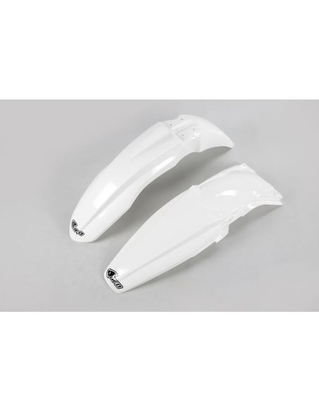 Kit Gardes boues Avant + Arrière - Blanc - UFO Kawasaki 250 KX-F 2009-2012