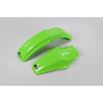 Kit Gardes boues Avant + Arrière - Vert - UFO Kawasaki 85 KX 2013