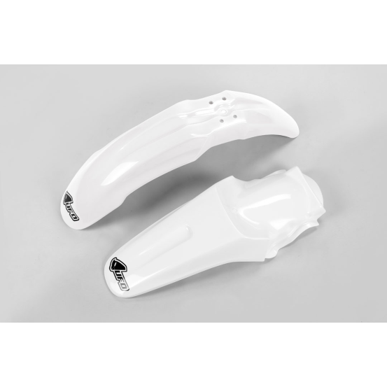 Kit Gardes boues Avant + Arrière - Blanc - UFO Kawasaki 85 KX 2013