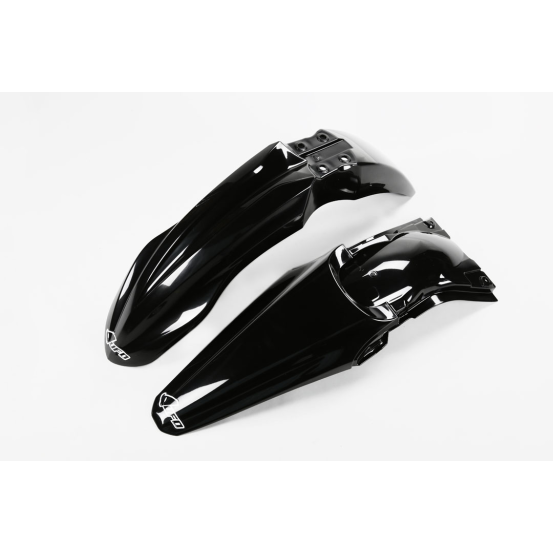 Kit Gardes boues Avant + Arrière - Noir - UFO Kawasaki 250 KX-F 2013