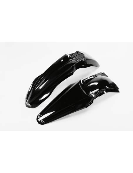 Kit Gardes boues Avant + Arrière - Noir - UFO Kawasaki 250 KX-F 2013