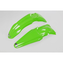 Kit Gardes boues Avant + Arrière - Vert - UFO Kawasaki 250 KX-F 2013