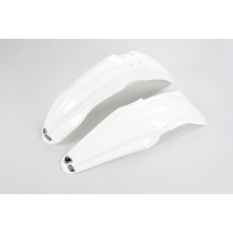 Kit Gardes boues Avant + Arrière - Blanc - UFO Kawasaki 250 KX-F 2013