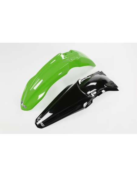Kit Gardes boues Avant + Arrière - Origine - UFO Kawasaki 250 KX-F 2013