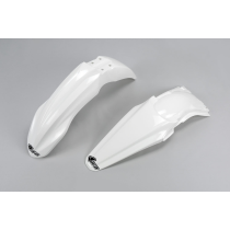 Kit Gardes boues Avant + Arrière - Blanc - UFO Kawasaki 250 KX-F 2014-2016