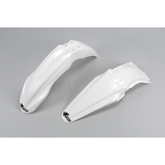 Kit Gardes boues Avant + Arrière - Blanc - UFO Kawasaki 250 KX-F 2014-2016