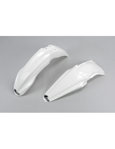 Kit Gardes boues Avant + Arrière - Blanc - UFO Kawasaki 250 KX-F 2014-2016