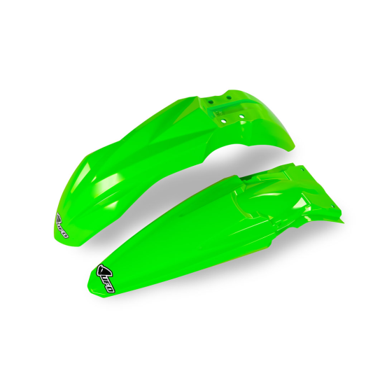 Kit Gardes boues Avant + Arrière - Néon Vert - UFO Kawasaki 250 KX-F 2017-2017