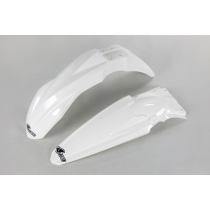 Kit Gardes boues Avant + Arrière - Blanc - UFO Kawasaki 250 KX-F 2018-2020