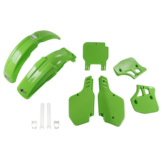 Kit plastiques complet - Vert - UFO Kawasaki KX 250 1989