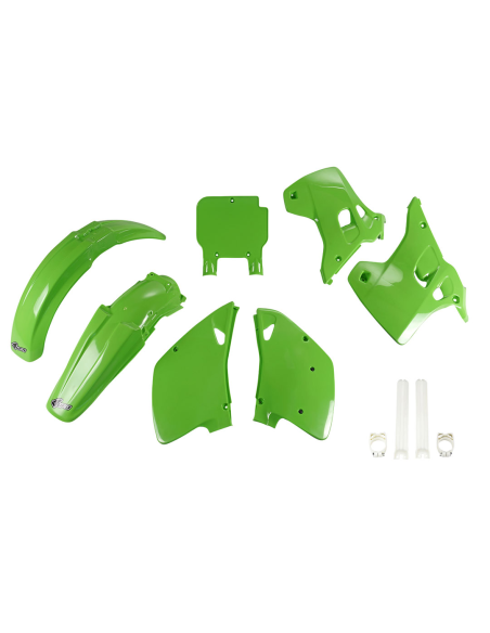 Kit plastiques complet - Vert - UFO Kawasaki 125 250 KX 1993