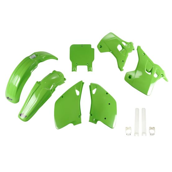 Kit plastiques complet - Vert - UFO Kawasaki 125 250 KX 1992