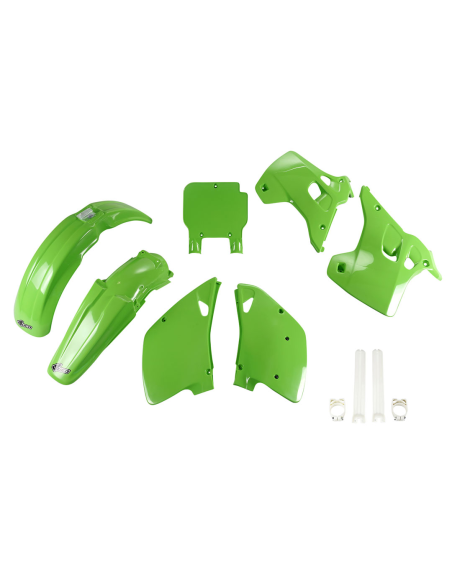Kit plastiques complet - Vert - UFO Kawasaki 125 250 KX 1992