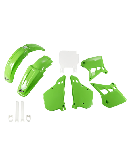 Kit plastiques complet - Origine 1990 - UFO Kawasaki 125 250 KX 1990-1991