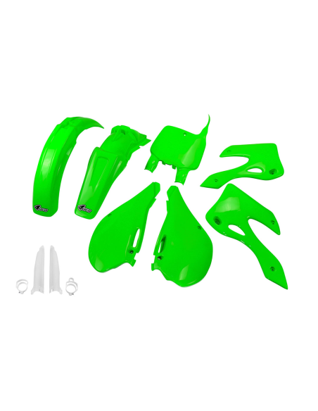 Kit plastiques complet - Vert - UFO Kawasaki 125 250 KX 1999-2002