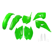 Kit plastiques complet - Vert - UFO Kawasaki 125 250 KX 2004-2008