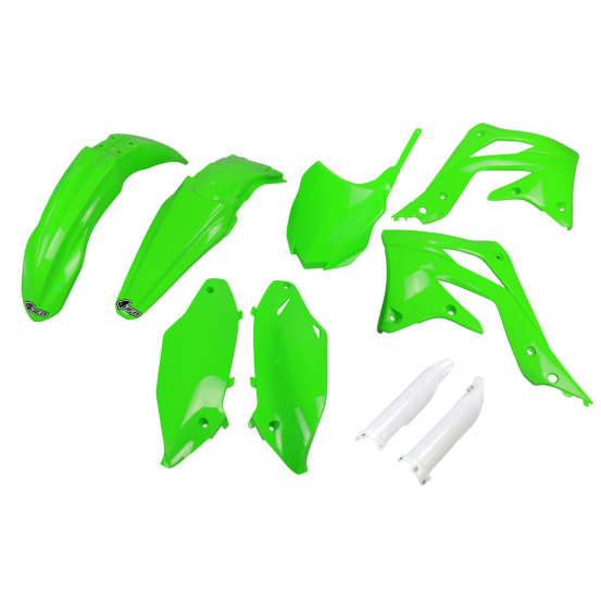 Kit plastiques complet - Vert - UFO Kawasaki 450 KX-F 2013-2015
