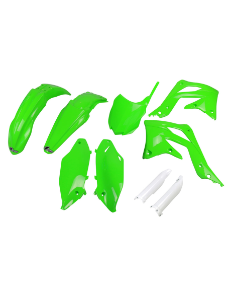 Kit plastiques complet - Vert - UFO Kawasaki 450 KX-F 2013-2015