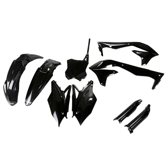 Kit plastiques complet - Noir - UFO Kawasaki 450 KX-F 2016-2017