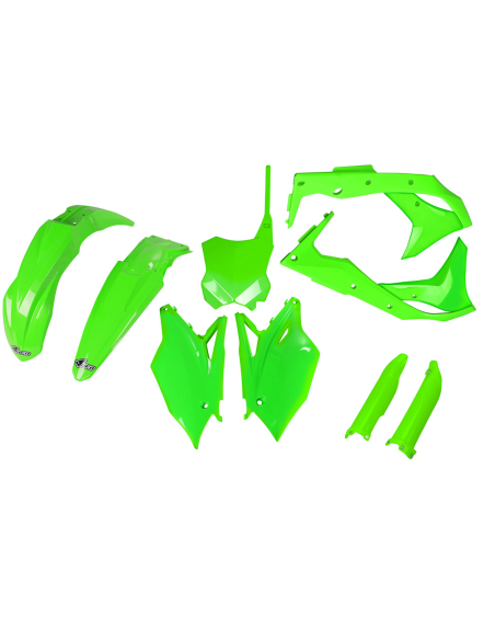 Kit plastiques complet - Néon Vert - UFO Kawasaki 250 KX-F 2017