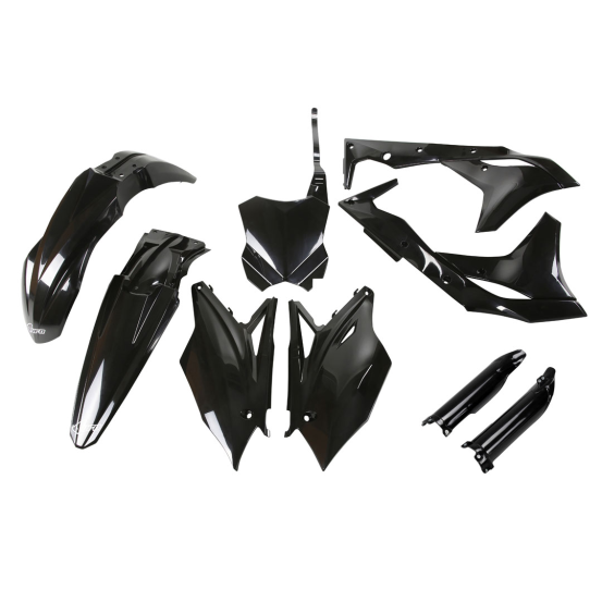 Kit plastiques complet - Noir - UFO Kawasaki 250 KX-F 2018-2020
