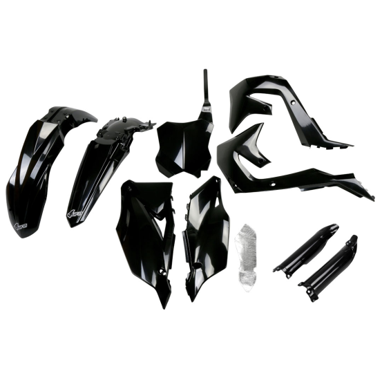Kit plastiques complet - Noir - UFO Kawasaki 250 KX-F 2021-2024