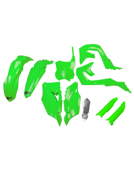 Kit plastiques complet - Néon Vert - UFO Kawasaki 250 KX-F 2021-2024
