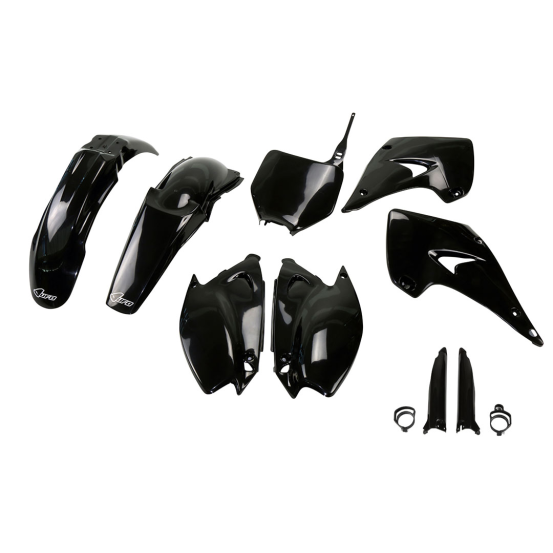 Kit plastiques complet - Noir - UFO Kawasaki 125 250 KX 2003
