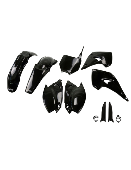 Kit plastiques complet - Noir - UFO Kawasaki 125 250 KX 2003