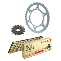 Kit chaine 420 alu DID - KAWASAKI 85 KX grandes roues 2001-16 - 420NZ