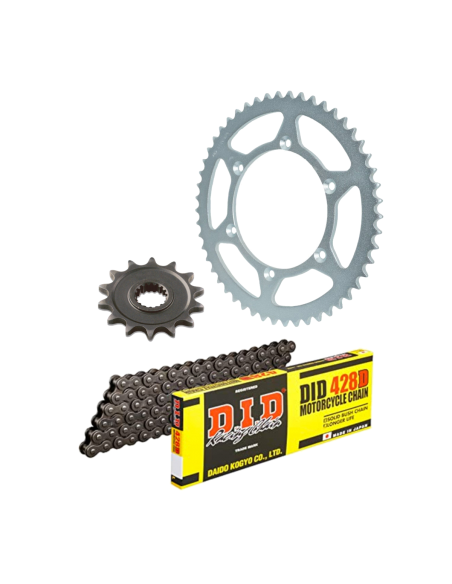 Kit chaine 428 alu DID - YAMAHA 85 YZ après 2002 - 428 Standard
