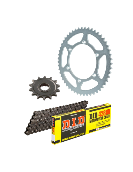 Kit chaine 428 alu DID - YAMAHA 85 YZ après 2002 - 428HD
