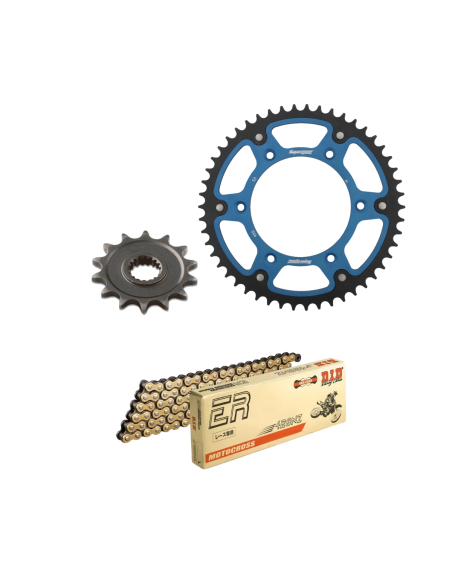 Kit chaine type origine 428 Stealth DID-SUPERSPROX - YAMAHA 85 YZ grandes roues 2002-18