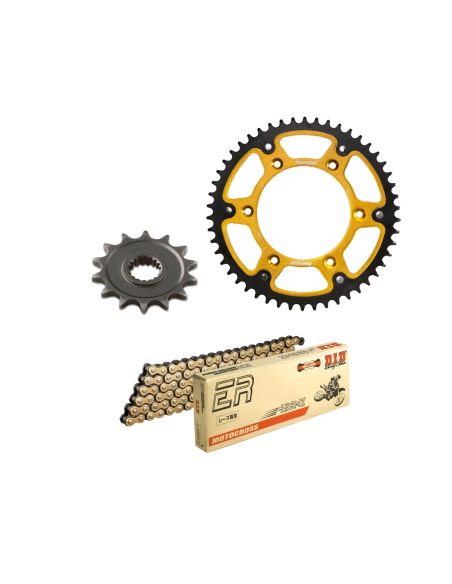 Kit chaine type origine 428 Stealth DID-SUPERSPROX - KTM 85 SX petites roues 2003-17