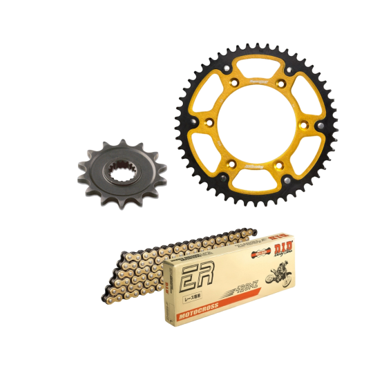 Kit chaine type origine 428 Stealth DID-SUPERSPROX - KTM 85 SX grandes roues 2018-22