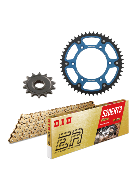 Kit chaine 520 Stealth DID-SUPERSPROX - YAMAHA 450 YZ-F 2007-17 et 2020 - 520ERT2